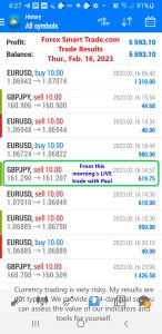 Today’s-Forex-Smart-Trade’s-Trade-Results