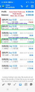 Today’s-Forex-Smart-Trade’s-Trade-Results