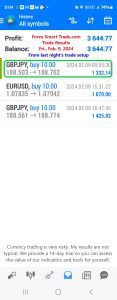 Today’s-Forex-Smart-Trade’s-Trade-Results