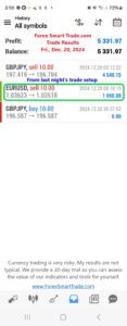 Today’s-Forex-Smart-Trade’s-Trade-Results