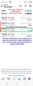 Today’s-Forex-Smart-Trade’s-Trade-Results