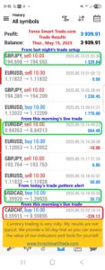 Today’s-Forex-Smart-Trade’s-Trade-Results