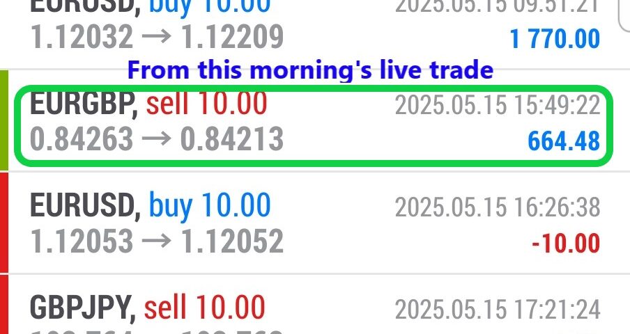 Today’s-Forex-Smart-Trade’s-Trade-Results