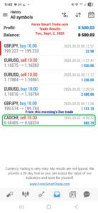 Forex-Smart-Trade’s-Trade-Results